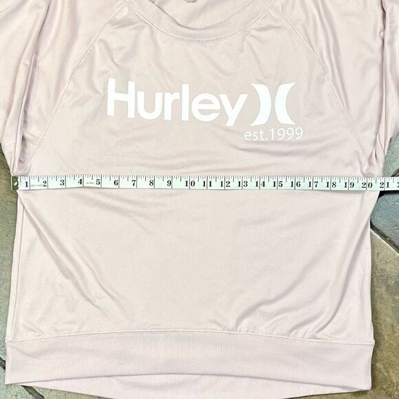 Hurley Light Pink Dolman Sleeve Sweatshirt Large - Picture 6 of 9